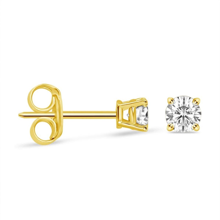 Gem Shopping 1/4 Ctw Diamond Stud Earrings In 14K | Diamond