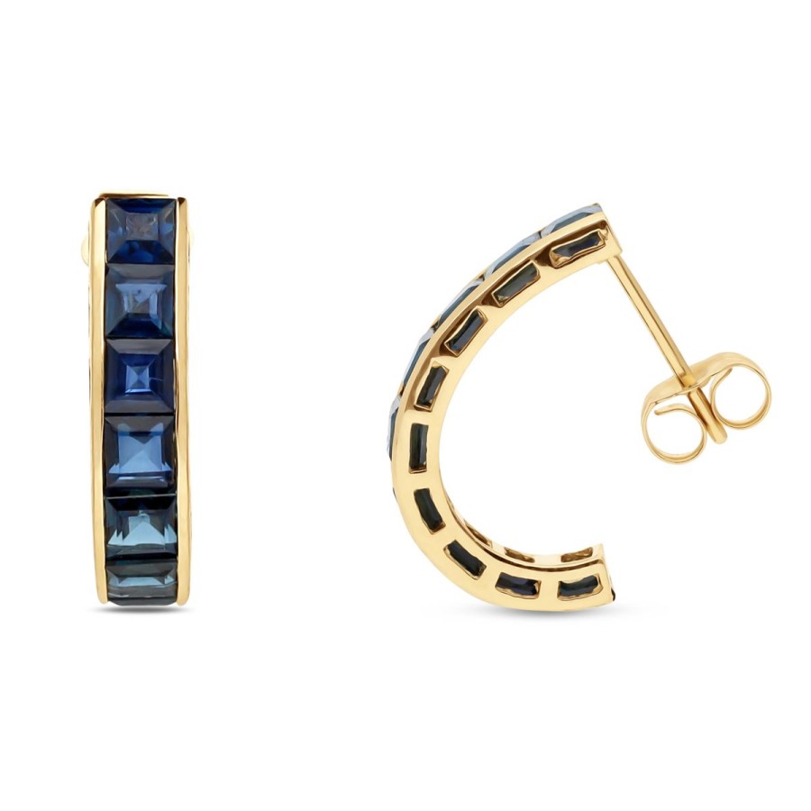 Gem Shopping Cut By Ben Sapphire Earrings In 14K | Sapphire