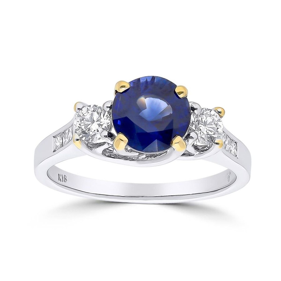 Gem Shopping Cut By Ben Sapphire And Diamond Ring In 18K | Sapphire