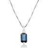 Gem Shopping Cirari Couture Sapphire And Diamond Pendant In 10K | Sapphire