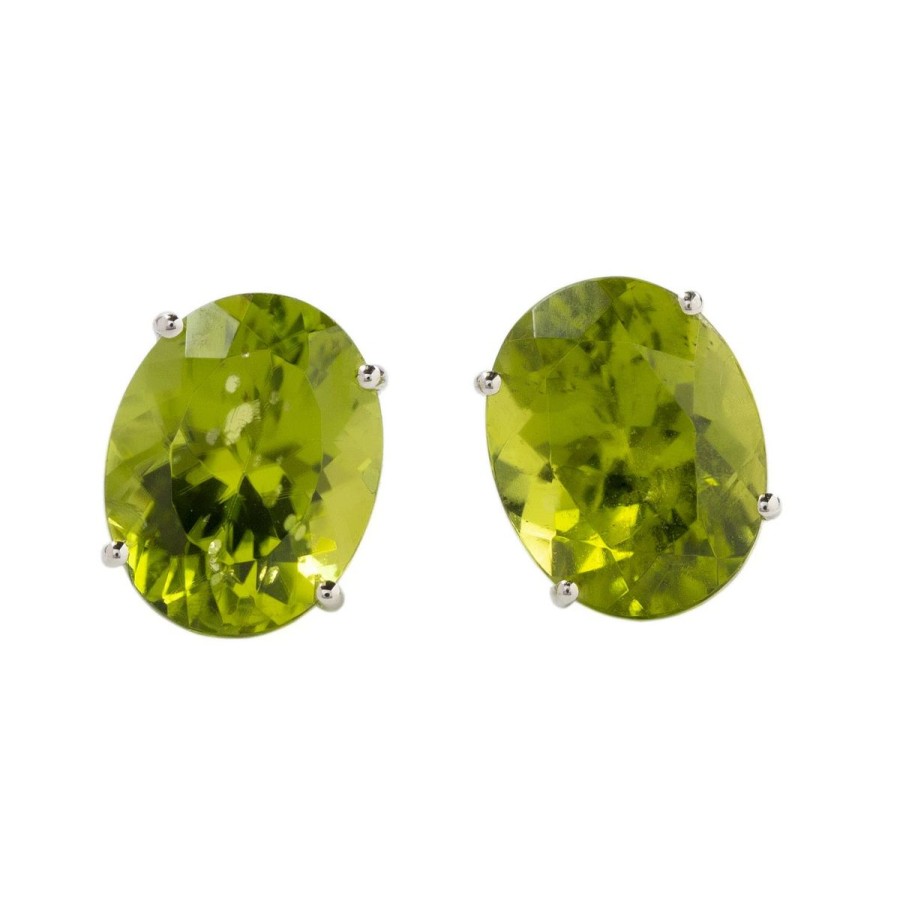 Gem Shopping Cut By Ben Peridot Earrings In 14K | Peridot