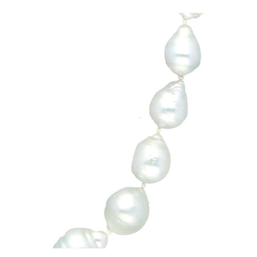 Gem Shopping Cut By Ben Cultured South Sea Pearl Beaded Necklace In Vermeil | Pearl