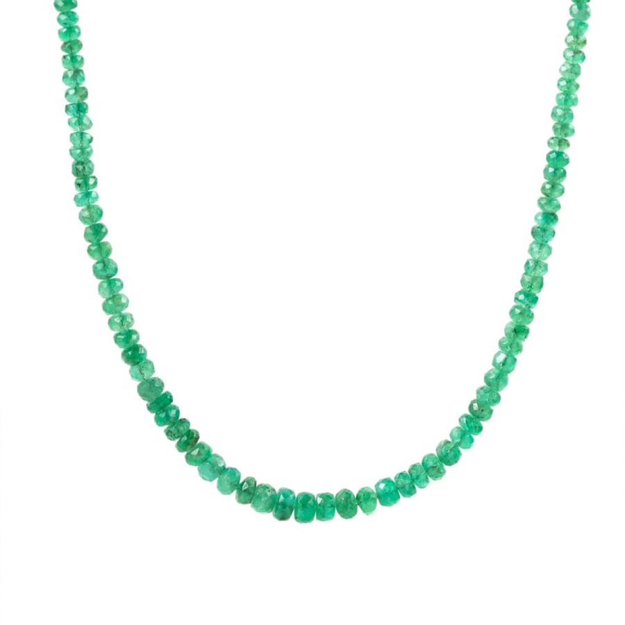 Gem Shopping Cut By Ben Emerald Necklace In 14K | Emerald