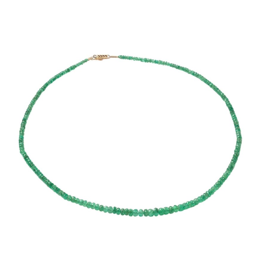 Gem Shopping Cut By Ben Emerald Necklace In 14K | Emerald