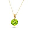 Gem Shopping Cirari Couture Peridot And Diamond Pendant In 14K | Peridot