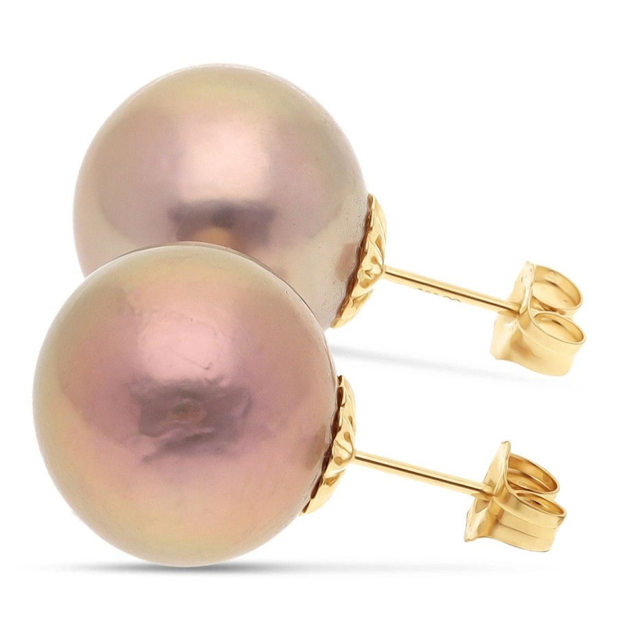 Gem Shopping Cut By Ben Cultured Freshwater Pearl Earrings In 14K | Pearl