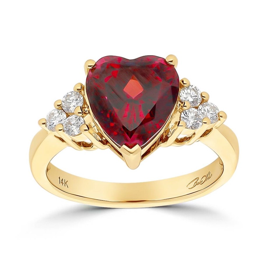 Gem Shopping Cut By Ben Ant Hill Garnet And Diamond Ring In 14K | Garnet