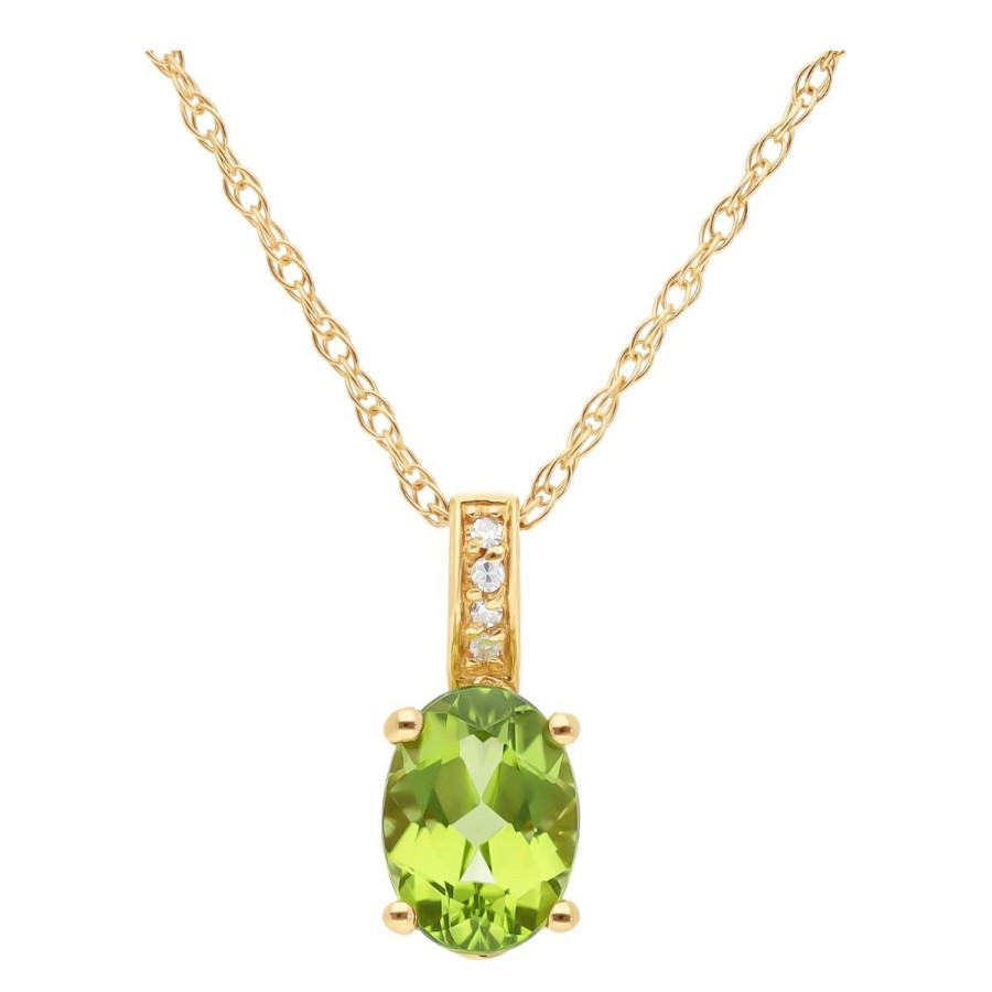 Gem Shopping Lali Jewels Peridot And Diamond Pendant In 14K | Peridot