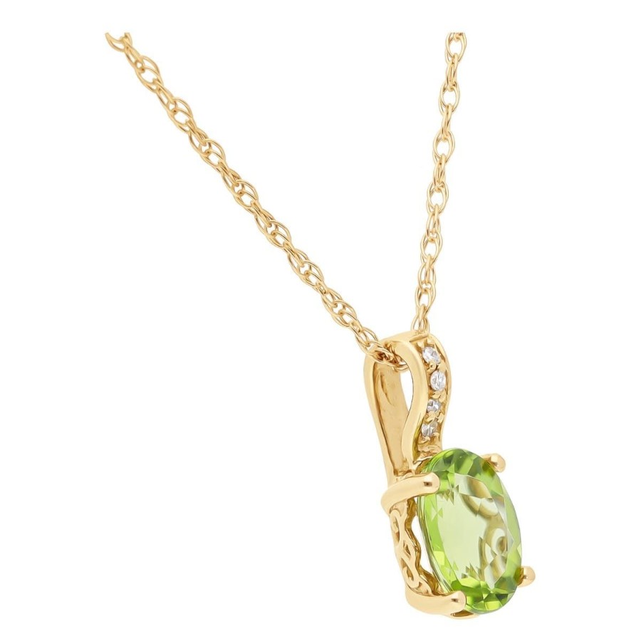 Gem Shopping Lali Jewels Peridot And Diamond Pendant In 14K | Peridot