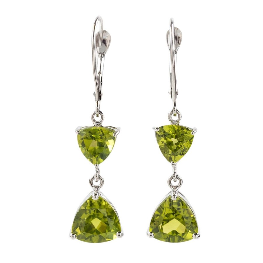 Gem Shopping Cut By Ben Peridot Earrings In 14K | Peridot