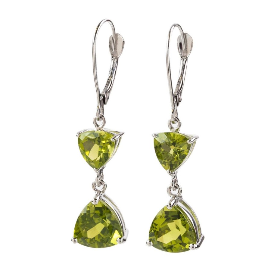 Gem Shopping Cut By Ben Peridot Earrings In 14K | Peridot