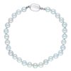 Gem Shopping Aquarian Pearls Cultured Akoya Pearl Bracelet In Sterling Silver | Pearl