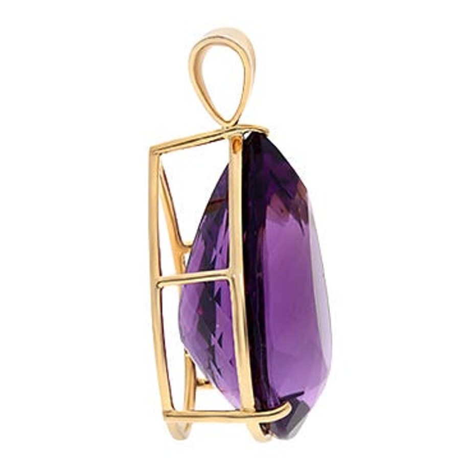 Gem Shopping Amethyst Pendant In 14K | Amethyst