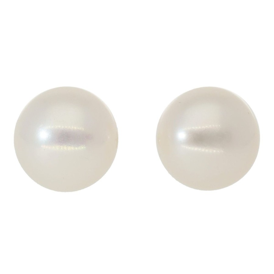 Gem Shopping Lali Jewels Freshwater Pearl Stud Earrings In 14K Yellow Gold | Pearl