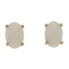 Gem Shopping Lali Jewels Australian Opal Stud Earrings In 14K Yellow Gold | Opal