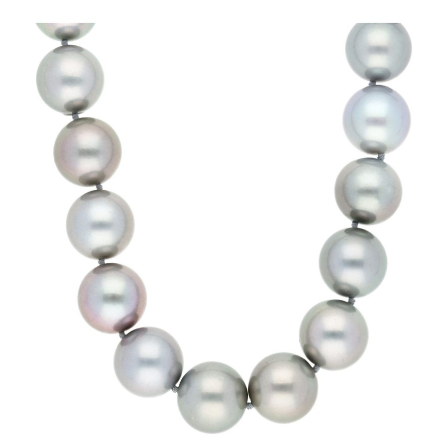 Gem Shopping Aquarian Pearls Tahitian Pearl Necklace In 18K | Pearl