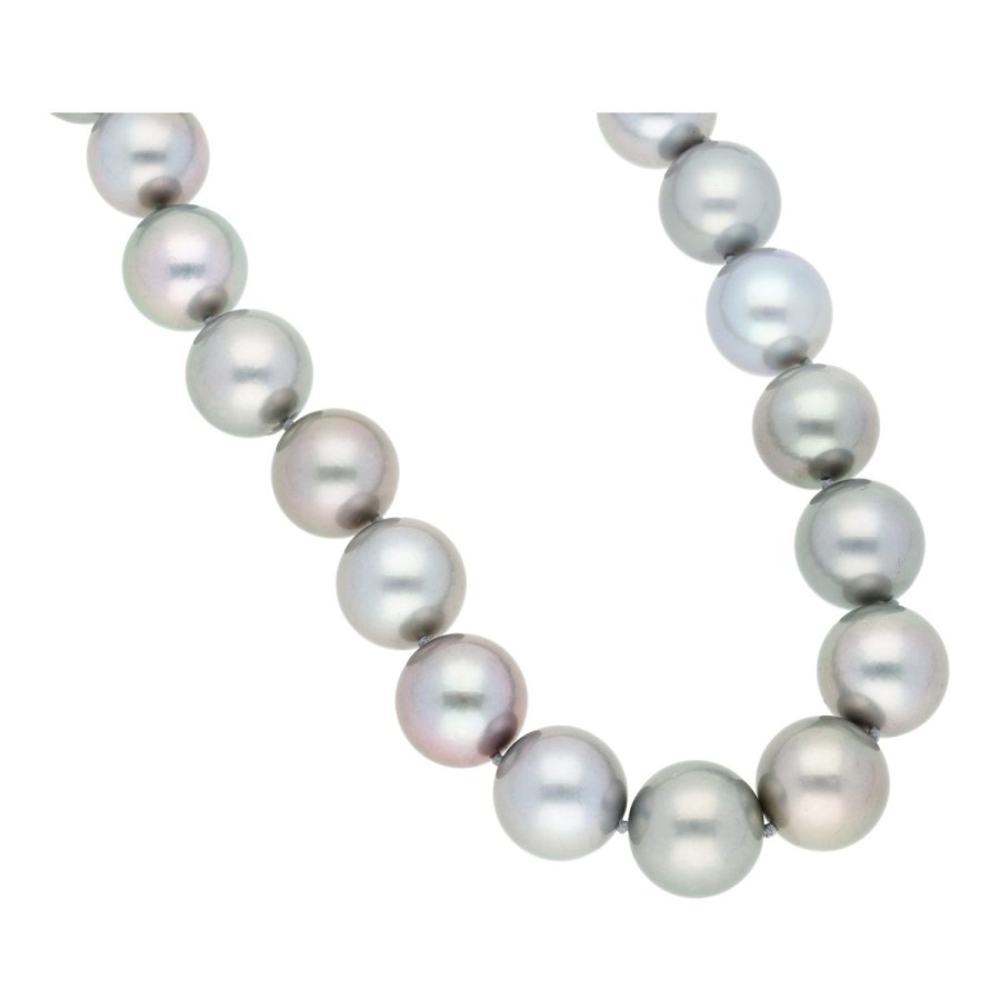 Gem Shopping Aquarian Pearls Tahitian Pearl Necklace In 18K | Pearl