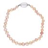 Gem Shopping Aquarian Pearls Fresh Water Keshi Pearl Bracelet In Sterling Silver | Pearl