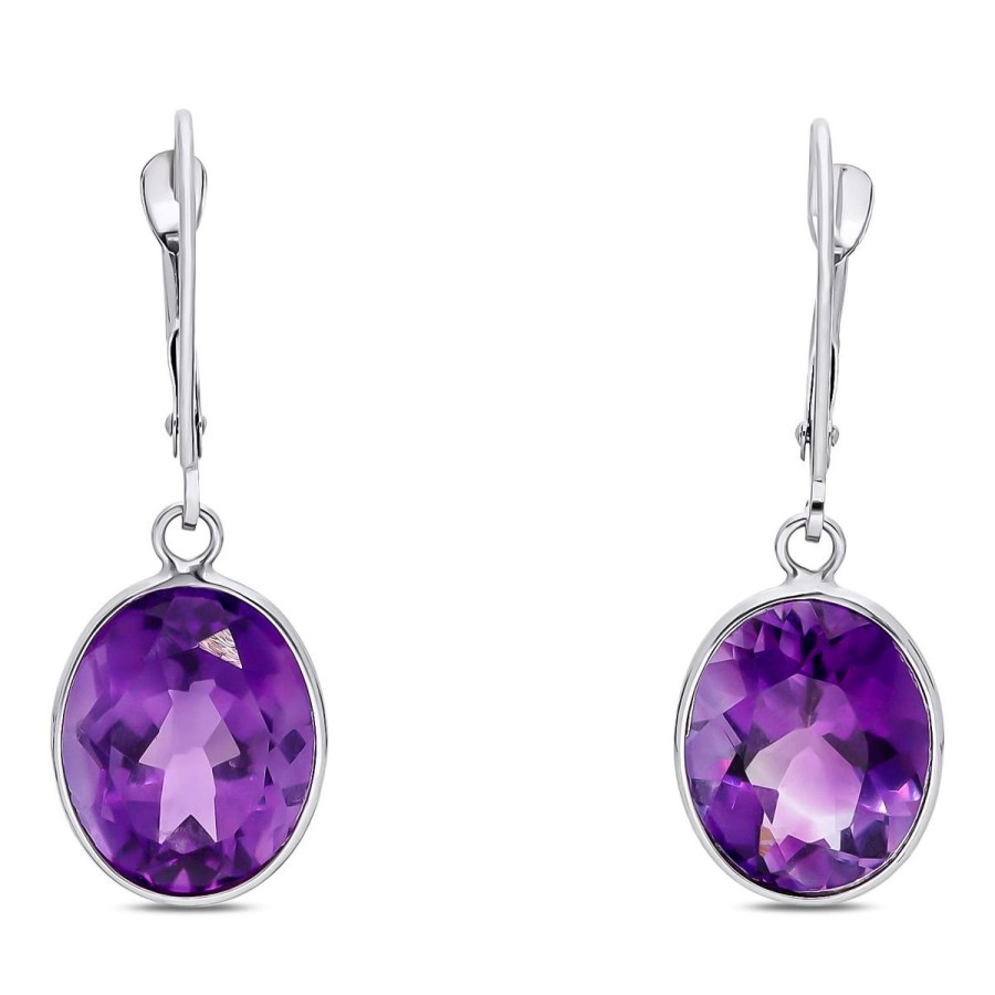 Gem Shopping Cut By Ben Amethyst Earrings In 14K | Amethyst