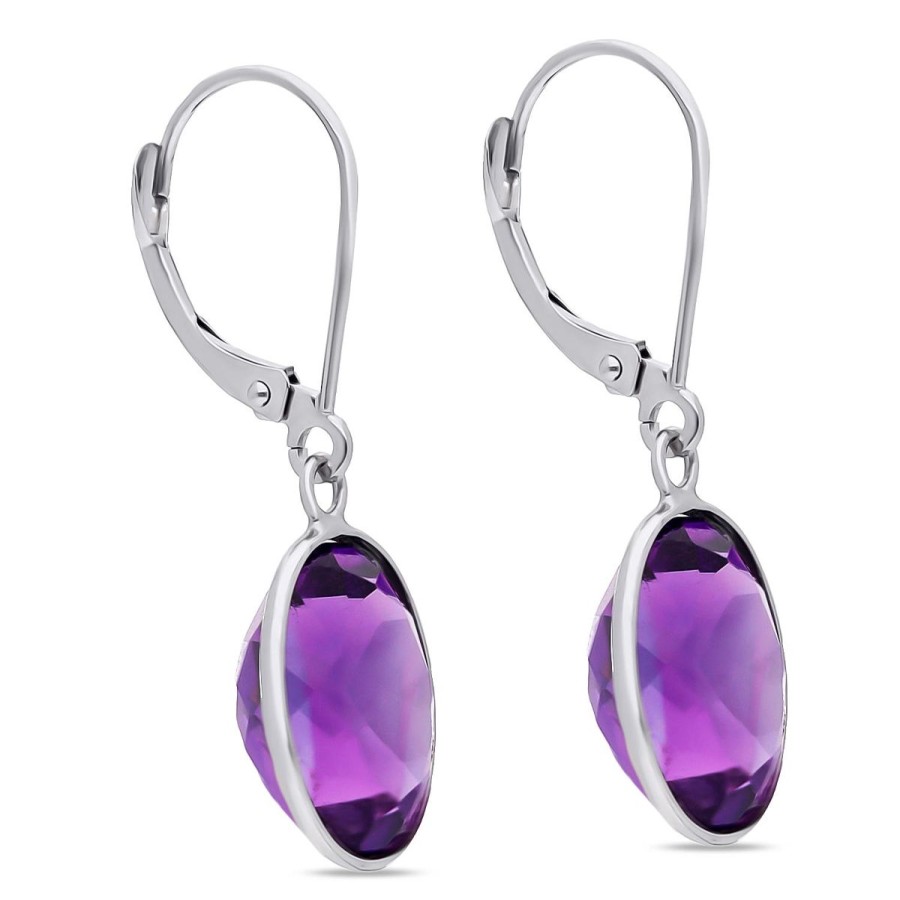 Gem Shopping Cut By Ben Amethyst Earrings In 14K | Amethyst