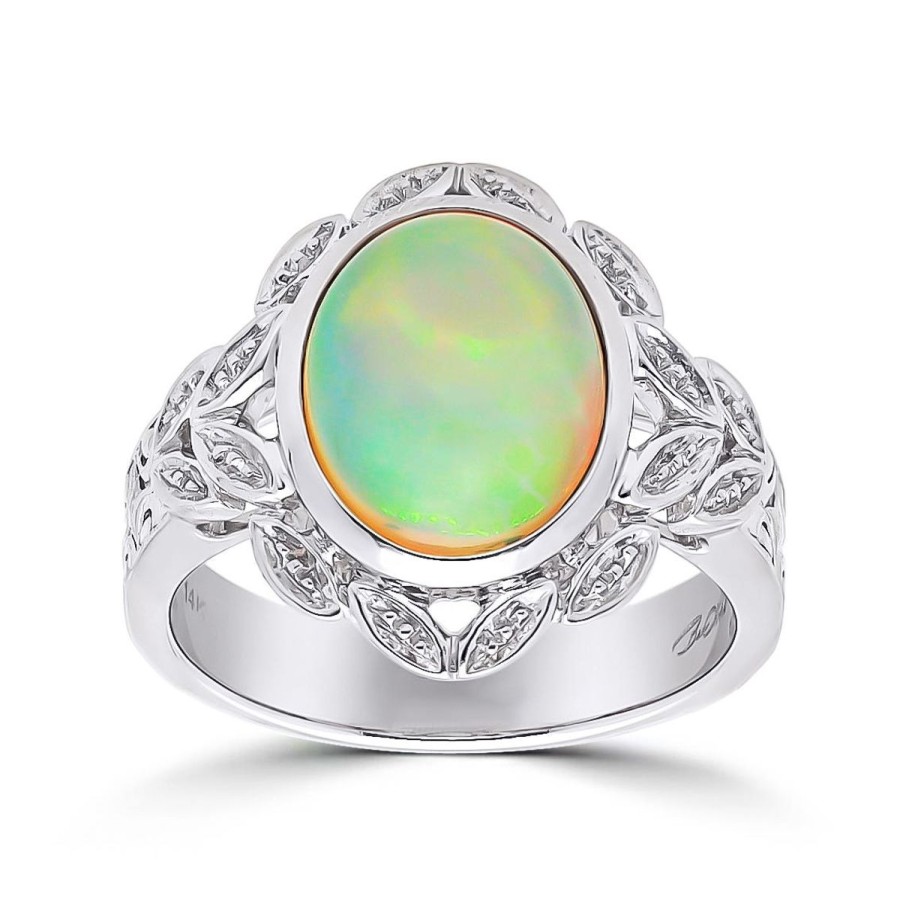 Gem Shopping Cut By Ben Opal Ring In 14K | Opal