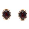 Gem Shopping Effy Rhodolite Garnet And Diamond Stud Earrings In 14K | Garnet