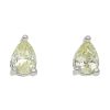 Gem Shopping Pear Diamond Stud Earrings In 14K White Gold | Diamond