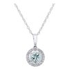 Gem Shopping Lali Jewels Aquamarine And Diamond Pendant In 14K | Aquamarine