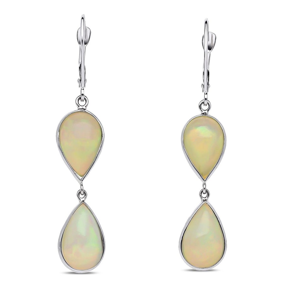 Gem Shopping Cut By Ben Opal Earrings In 14K | Opal