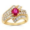 Gem Shopping Cirari Couture Jewels Ruby And Diamond Ring In 18K | Ruby