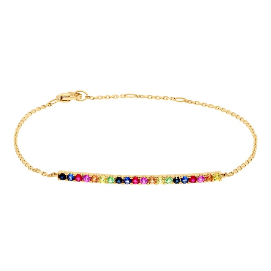 Gem Shopping Brevani Sapphire Bracelet In 14K | Sapphire