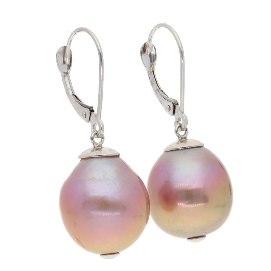 Gem Shopping Cut By Ben Freshwater Pearl Earrings In 14K | Pearl