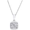 Gem Shopping Diamond Pendant In 14K White Gold | Diamond