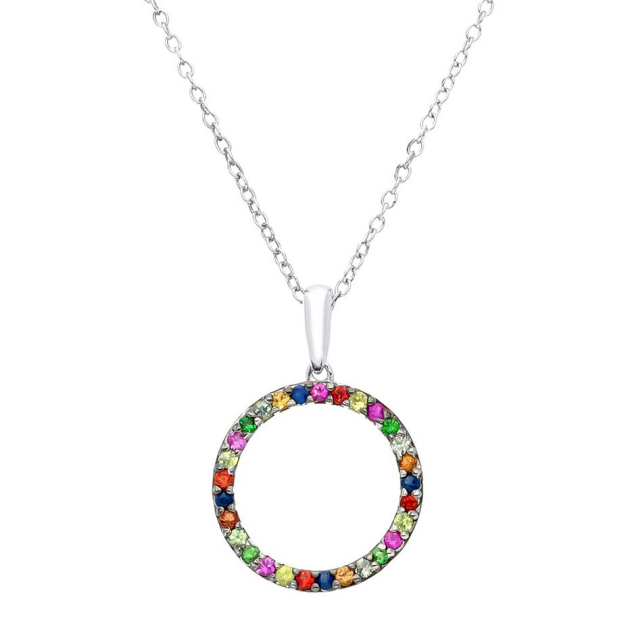 Gem Shopping Effy Sapphire Pendant In Silver | Sapphire