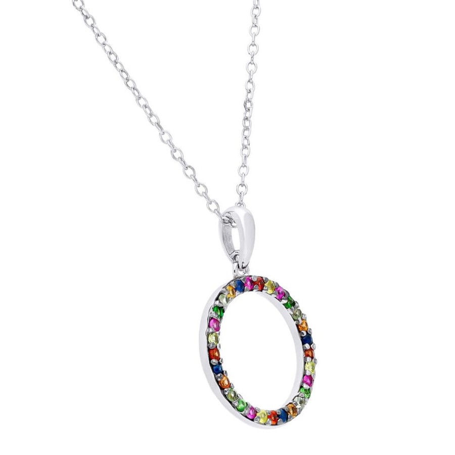 Gem Shopping Effy Sapphire Pendant In Silver | Sapphire