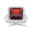 Gem Shopping Cut By Ben Ant Hill Garnet And Diamond Ring In 14K | Garnet