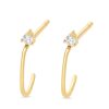 Gem Shopping Brevani Diamond Earrings In 14K | Diamond