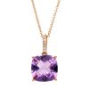 Gem Shopping Effy Amethyst And Diamond Pendant In 14K | Amethyst