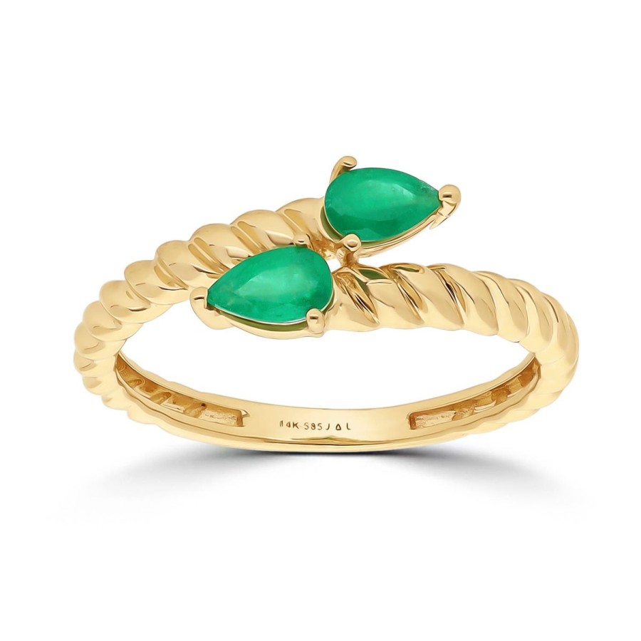 Gem Shopping Brevani Emerald Ring In 14K | Emerald