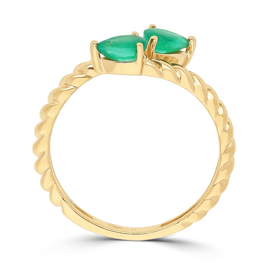 Gem Shopping Brevani Emerald Ring In 14K | Emerald