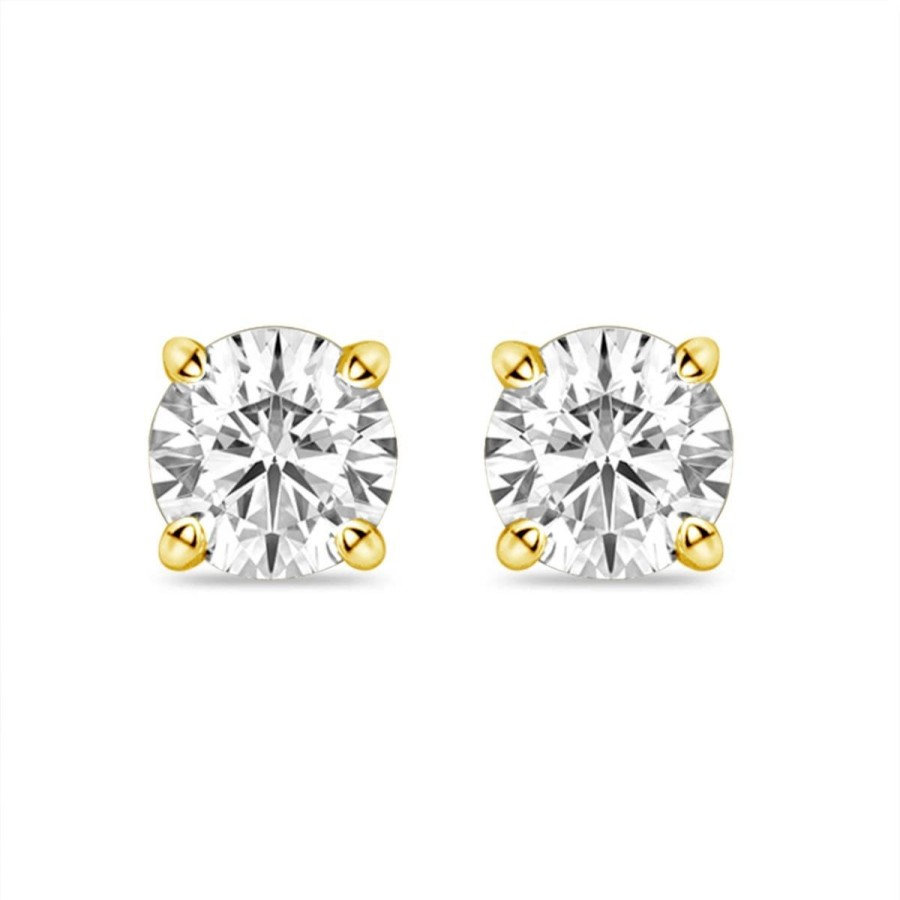 Gem Shopping 1/3 Ctw Diamond Stud Earrings In 14K | Diamond