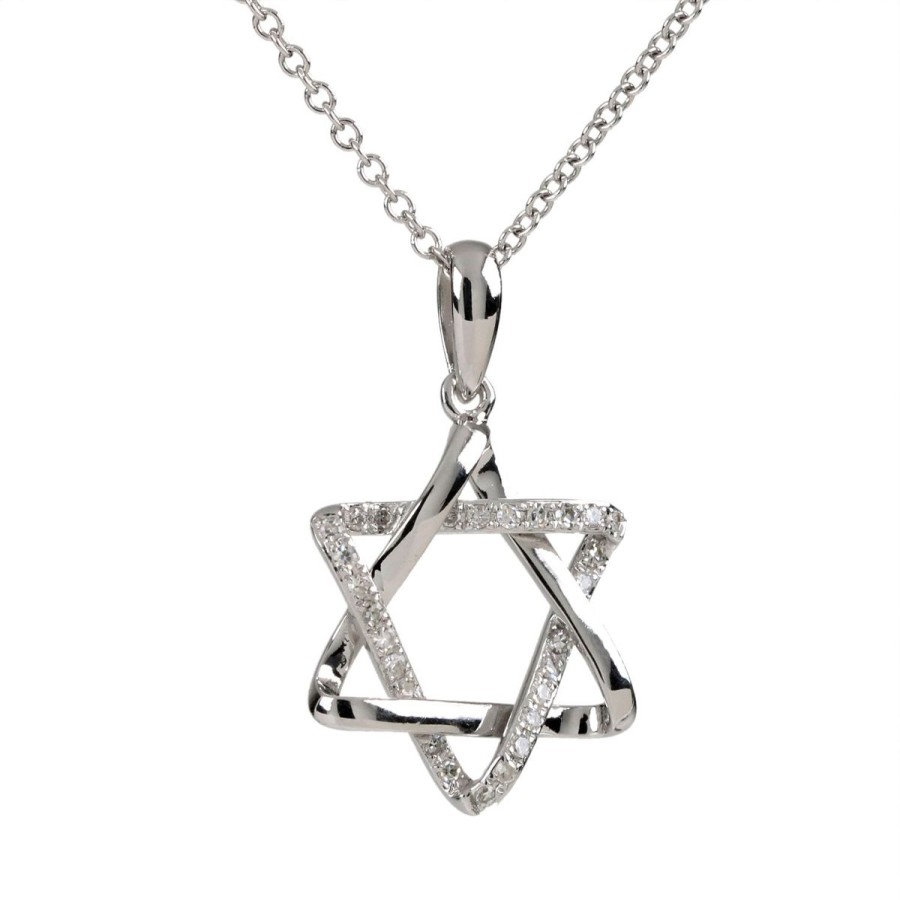 Gem Shopping Effy Diamond Star Of David Pendant In 14K | Diamond