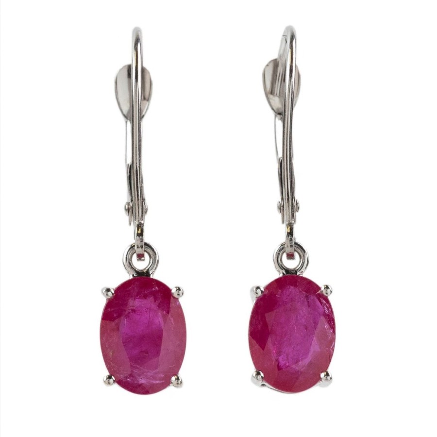 Gem Shopping Cut By Ben Ruby Earrings In 14K | Ruby