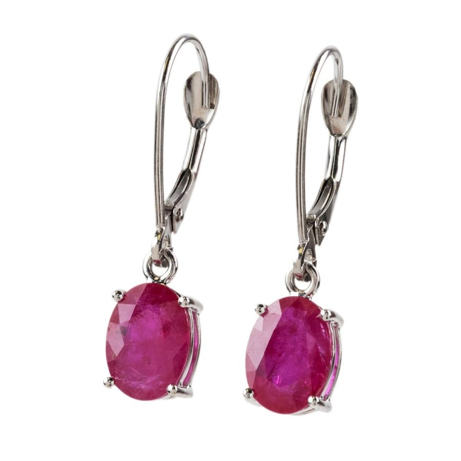 Gem Shopping Cut By Ben Ruby Earrings In 14K | Ruby