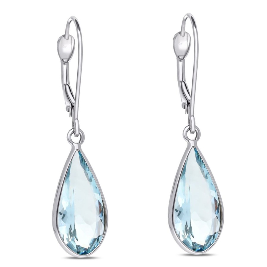 Gem Shopping Cut By Ben Aquamarine Earrings In 14K | Aquamarine