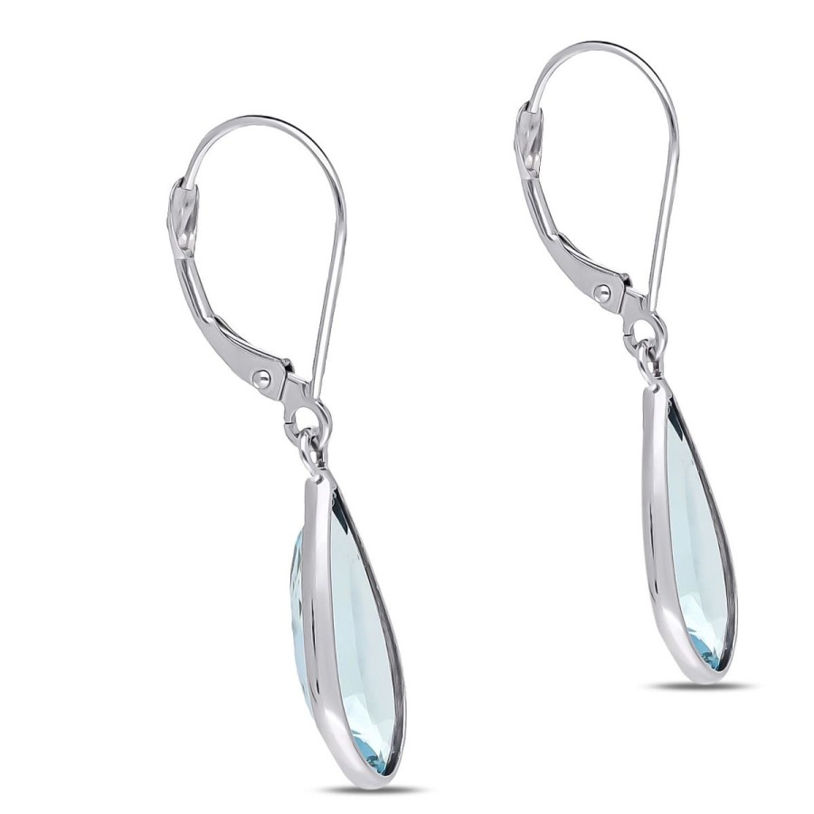 Gem Shopping Cut By Ben Aquamarine Earrings In 14K | Aquamarine