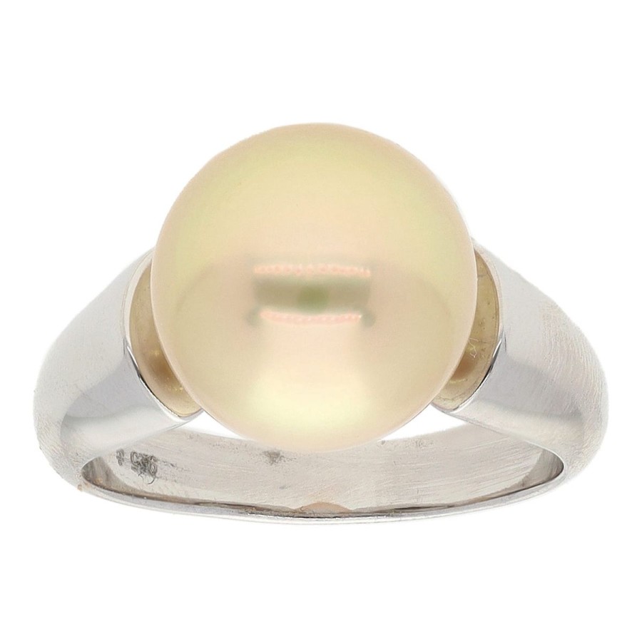 Gem Shopping Aquarian Pearls South Sea Pearl Ring In Sterling Silver | Pearl