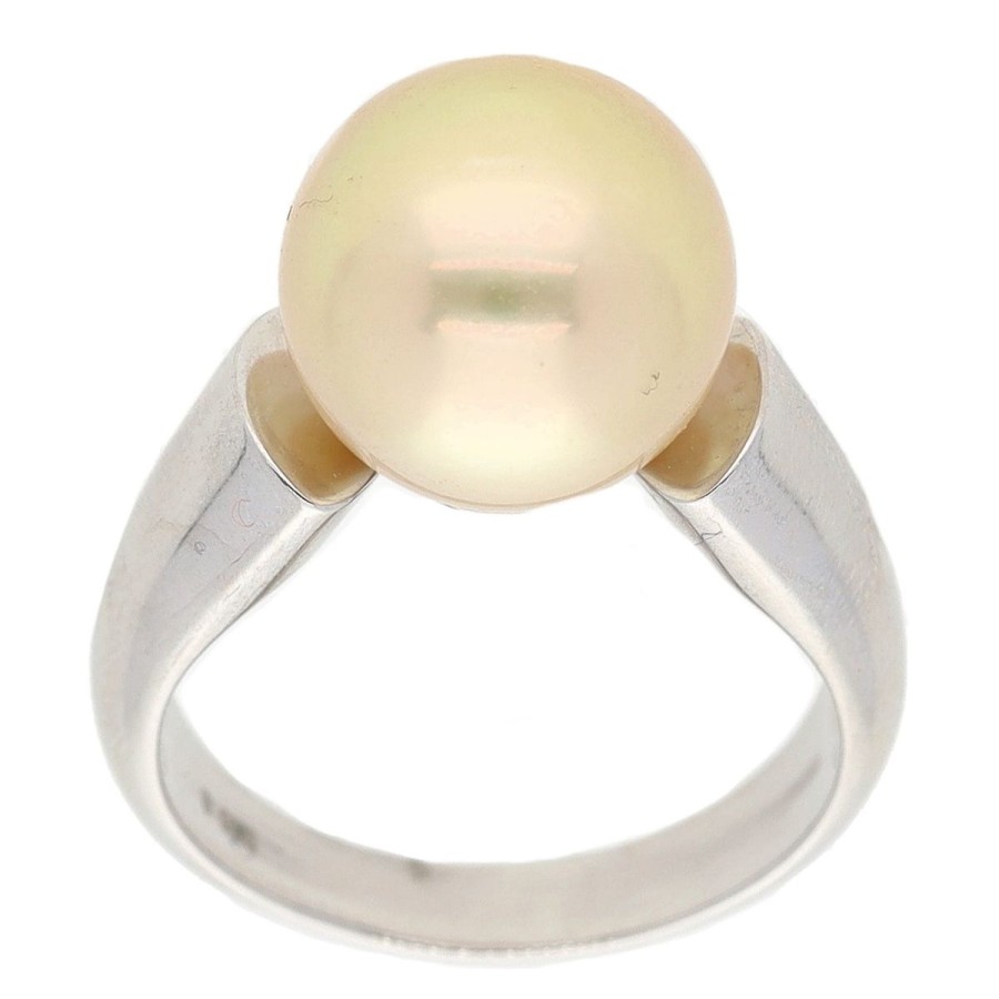 Gem Shopping Aquarian Pearls South Sea Pearl Ring In Sterling Silver | Pearl