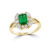 Gem Shopping Effy Emerald And Diamond Ring In 14K | Emerald