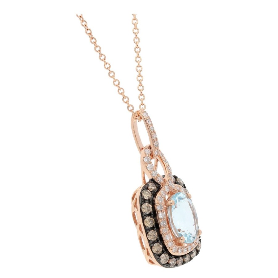 Gem Shopping Effy Aquamarine And Diamond Pendant In 14K | Aquamarine